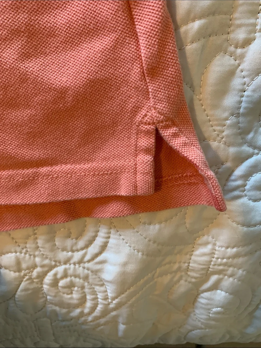 J. Crew Men's Coral Short-Sleeve Polo